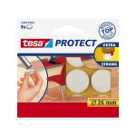 Podkładki filcowe pod meble tesa® 26mm, białe