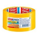 Taśma klejąca pakowa stemplująca tesapack® secure&strong 50 m x 50mm, żółta