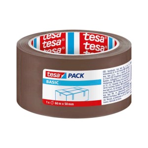 Taśma klejąca pakowa tesapack® BASIC 66m x 50mm, brązowa