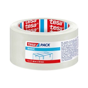 Taśma klejąca pakowa tesapack® BASIC 66m x 50mm, przezroczysta