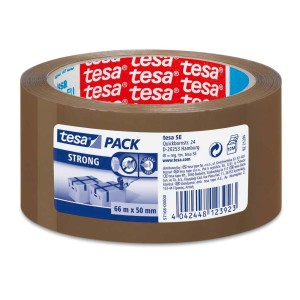 Taśma klejąca pakowa tesapack® STRONG 66m x 50mm, brązowa