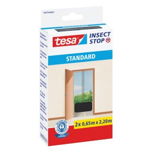 Moskitiera na drzwi balkonowe  tesa® STANDARD 1,2m x 2,2m, czarna