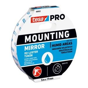 Dwustronna taśma montażowa tesa® PRO Mounting do luster, 5m x 19mm
