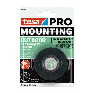 Dwustronna taśma montażowa tesa® PRO Mounting na zewnątrz, 1,5m x 19 mm