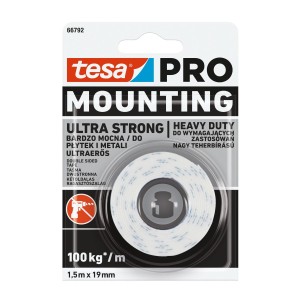 Dwustronna taśma montażowa tesa® PRO Mounting Ultra Strong 1,5m x 19mm