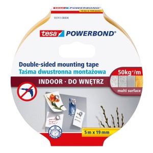 Dwustronna taśma montażowa piankowa do wnętrz tesa® POWERBOND 5m x 19mm