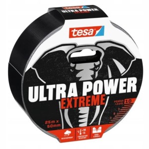 Taśma naprawcza tesa® Ultra Power Extreme,25m x 50 mm czarna