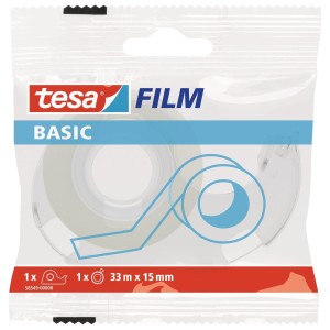 Taśma biurowa tesafilm® BASIC 33m x 15mm + dyspenser