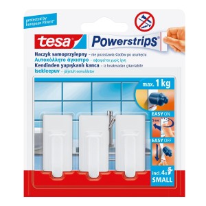 Haczyki samoprzylepne tesa® POWERSTRIPS białe