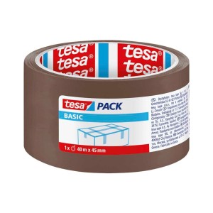 Taśma pakowa tesa® BASIC 40m x 45mm, brązowa
