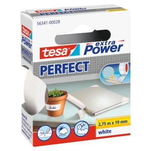 TESA Taśma samoprzylepna tkaninowa naprawcza wzmacniająca biała 2,75m x19mm