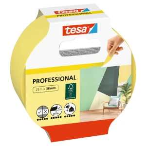TESA Taśma samoprzylepna malarska washi maskująca do wnętrz żółta 25m x38mm